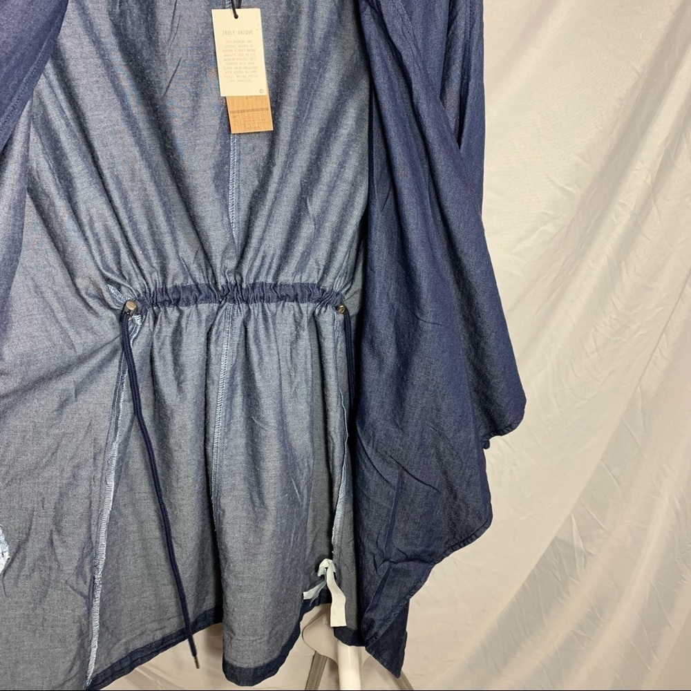 1 Sunset Lane Lightweight Denim Oversized Open Jacket - Picture 10 of 14